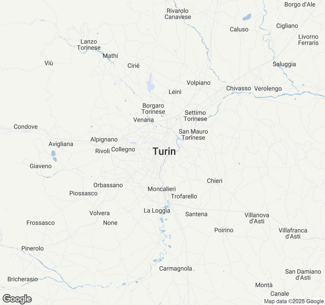 Map of Turin